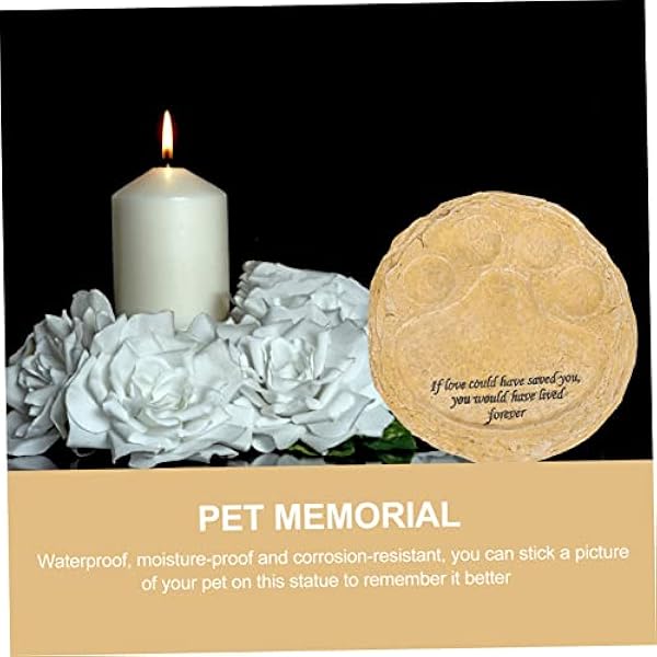 POPETPOP 2Pcs Gedenkteken Ter Herinnering Geschenken Outdoor Geschenken Hond Grafstenen Huisdier Gedenkteken Ernstig Verlies Van Huisdier Geschenk Binnenplaats Hond Grafsteen Huisdier